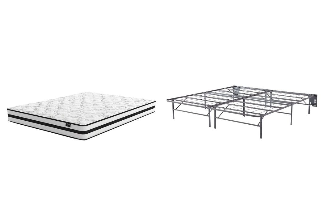 Ashley Express - 8 Inch Chime Innerspring Mattress with Foundation - Walo Furniture