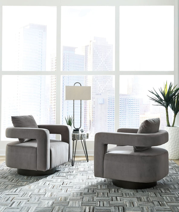 Ashley Express - Alcoma Swivel Accent Chair - Walo Furniture