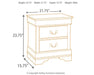 Ashley Express - Alisdair Two Drawer Night Stand - Walo Furniture