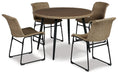 Ashley Express - Amaris Outdoor Dining Table and 4 Chairs - Walo Furniture