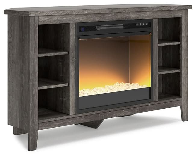 Ashley Express - Arlenbry Corner TV Stand with Electric Fireplace - Walo Furniture