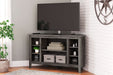 Ashley Express - Arlenbry Corner TV Stand/Fireplace OPT - Walo Furniture