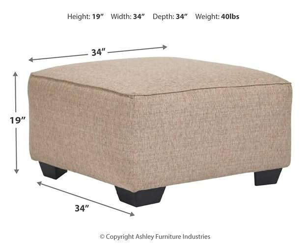 Ashley Express - Baceno Oversized Accent Ottoman - Walo Furniture