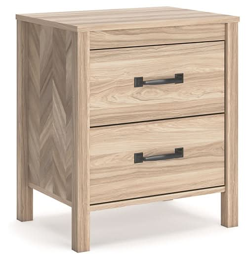 Ashley Express - Battelle Two Drawer Night Stand - Walo Furniture