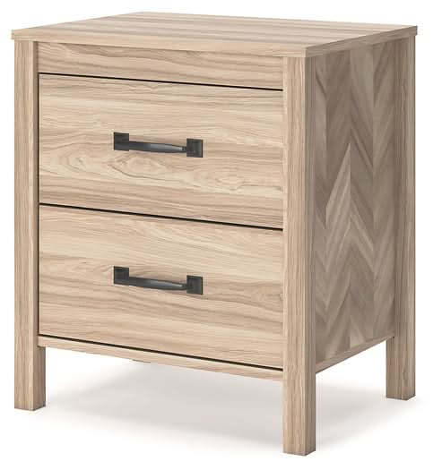 Ashley Express - Battelle Two Drawer Night Stand - Walo Furniture