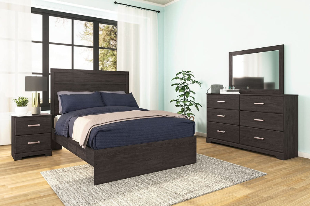 Ashley Express - Belachime Full Panel Bed with 2 Nightstands - Walo Furniture