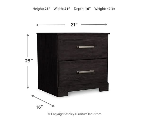 Ashley Express - Belachime Full Panel Bed with 2 Nightstands - Walo Furniture