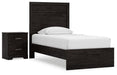 Ashley Express - Belachime Twin Panel Bed with Nightstand - Walo Furniture