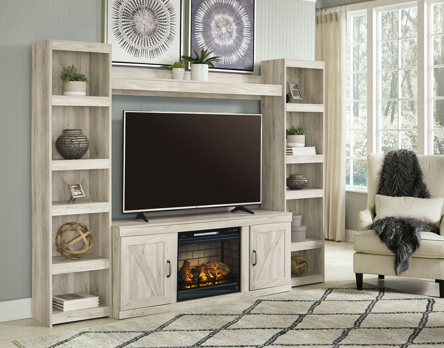 Ashley Express - Bellaby 4 - Piece Entertainment Center with Electric Fireplace - Walo Furniture