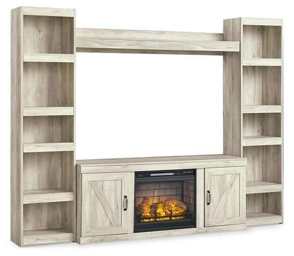 Ashley Express - Bellaby 4 - Piece Entertainment Center with Electric Fireplace - Walo Furniture