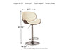 Ashley Express - Bellatier Tall UPH Swivel Barstool(1/CN) - Walo Furniture