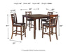 Ashley Express - Bennox DRM Counter Table Set (5/CN) - Walo Furniture