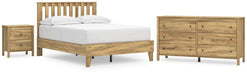 Ashley Express - Bermacy Full Platform Panel Bed with Dresser and Nightstand - Walo Furniture