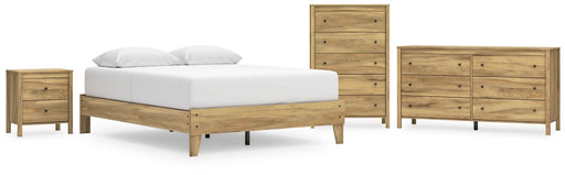 Ashley Express - Bermacy Queen Platform Bed with Dresser, Chest and Nightstand - Walo Furniture