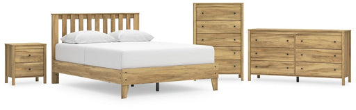 Ashley Express - Bermacy Queen Platform Panel Bed with Dresser, Chest and Nightstand - Walo Furniture