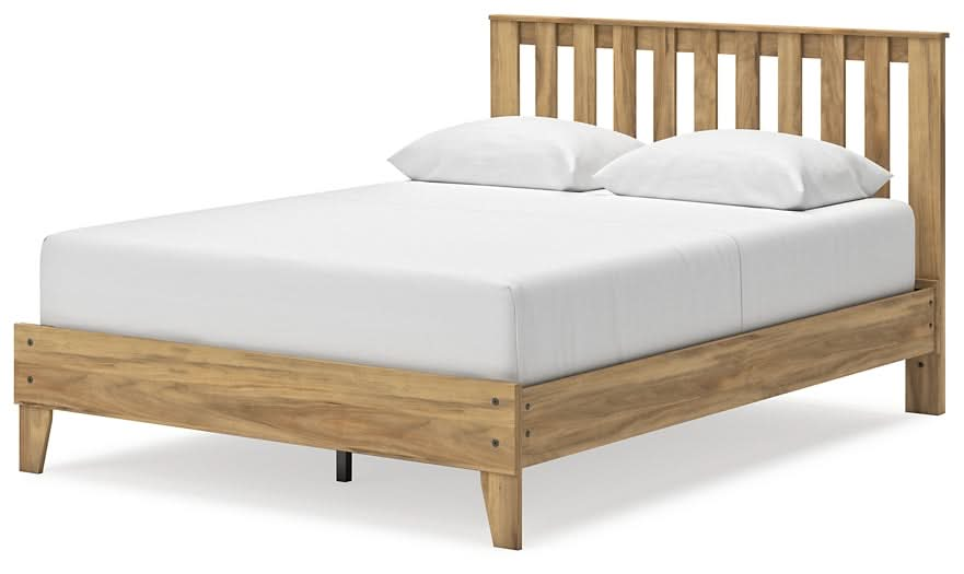 Ashley Express - Bermacy Queen Platform Panel Bed with Dresser, Chest and Nightstand - Walo Furniture