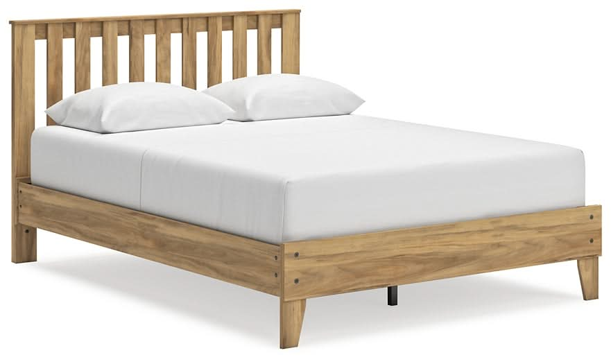 Ashley Express - Bermacy Queen Platform Panel Bed with Dresser, Chest and Nightstand - Walo Furniture