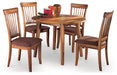 Ashley Express - Berringer Dining Table and 4 Chairs - Walo Furniture