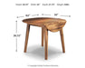 Ashley Express - Berringer Round DRM Drop Leaf Table - Walo Furniture