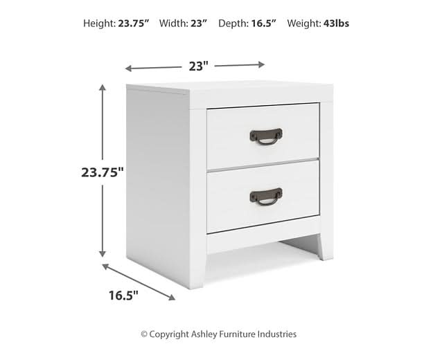 Ashley Express - Binterglen Twin Panel Bed with Nightstand - Walo Furniture