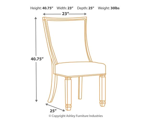 Ashley Express - Bolanburg Dining UPH Side Chair (2/CN) - Walo Furniture