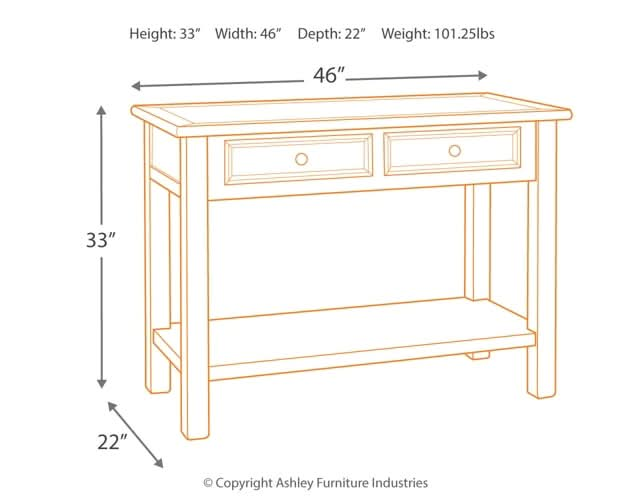 Ashley Express - Bolanburg Sofa Table - Walo Furniture