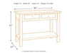 Ashley Express - Bolanburg Sofa Table - Walo Furniture