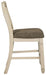 Ashley Express - Bolanburg Upholstered Barstool (2/CN) - Walo Furniture