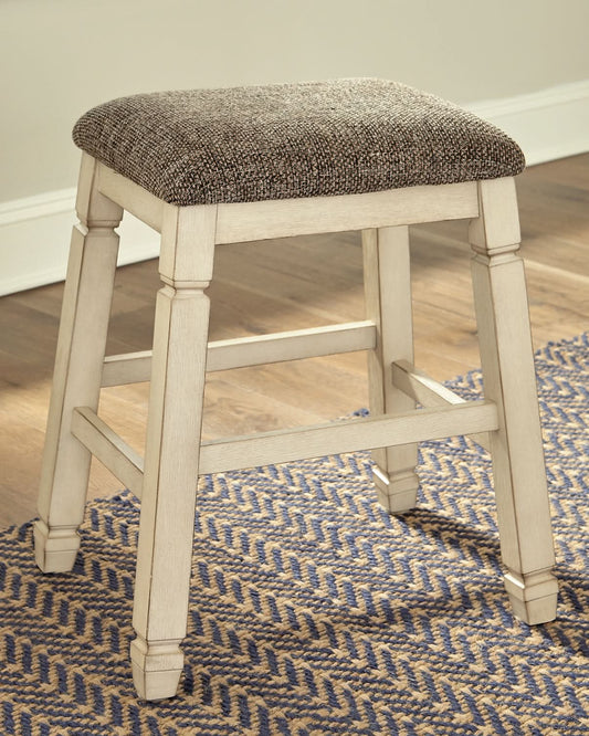 Ashley Express - Bolanburg Upholstered Stool (2/CN) - Walo Furniture