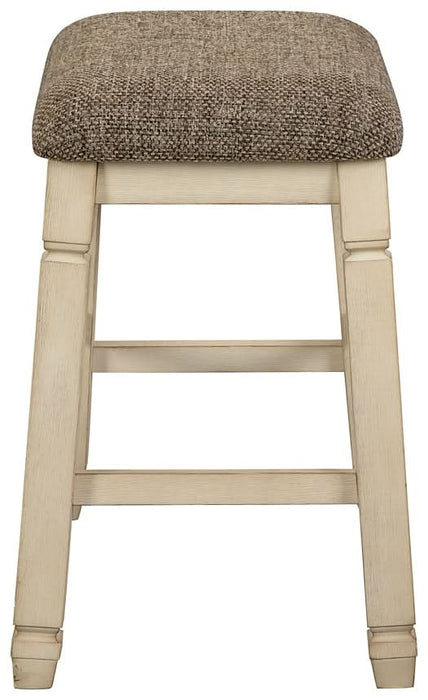 Ashley Express - Bolanburg Upholstered Stool (2/CN) - Walo Furniture