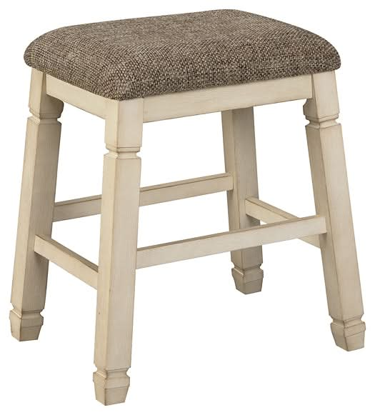 Ashley Express - Bolanburg Upholstered Stool (2/CN) - Walo Furniture