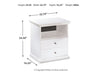 Ashley Express - Bostwick Shoals One Drawer Night Stand - Walo Furniture