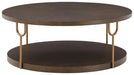 Ashley Express - Brazburn Round Cocktail Table - Walo Furniture