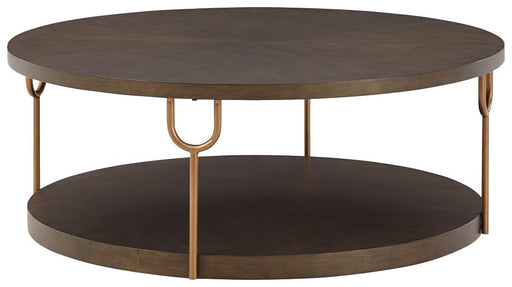 Ashley Express - Brazburn Round Cocktail Table - Walo Furniture