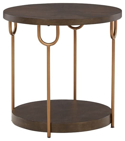 Ashley Express - Brazburn Round End Table - Walo Furniture