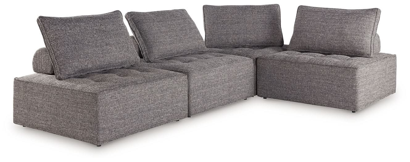 Ashley Express - Bree Zee 4 - Piece Outdoor Sectional with End Table - Walo Furniture