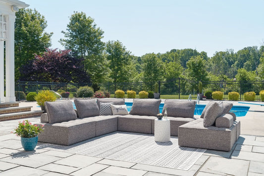 Ashley Express - Bree Zee 7 - Piece Outdoor Sectional - Walo Furniture