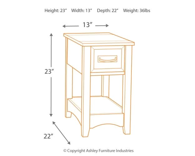 Ashley Express - Breegin Chair Side End Table - Walo Furniture