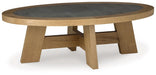 Ashley Express - Brinstead Oval Cocktail Table - Walo Furniture