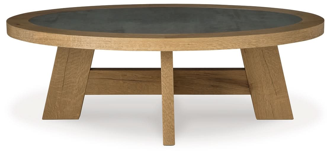 Ashley Express - Brinstead Oval Cocktail Table - Walo Furniture