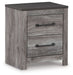 Ashley Express - Bronyan Two Drawer Night Stand - Walo Furniture