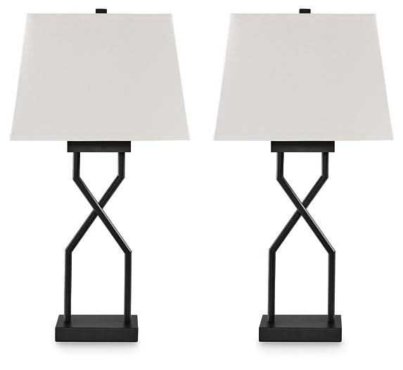 Ashley Express - Brookthrone Metal Table Lamp (2/CN) - Walo Furniture