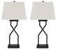 Ashley Express - Brookthrone Metal Table Lamp (2/CN) - Walo Furniture