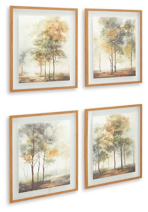 Ashley Express - Bryneford Wall Art Set (4/CN) - Walo Furniture