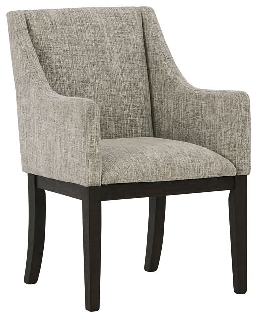 Ashley Express - Burkhaus Dining UPH Arm Chair (2/CN) - Walo Furniture