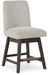 Ashley Express - Burkhaus UPH Swivel Barstool (2/CN) - Walo Furniture