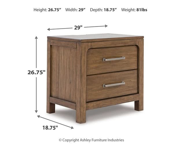 Ashley Express - Cabalynn Two Drawer Night Stand - Walo Furniture