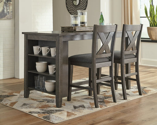 Ashley Express - Caitbrook Counter Height Dining Table and 2 Barstools - Walo Furniture