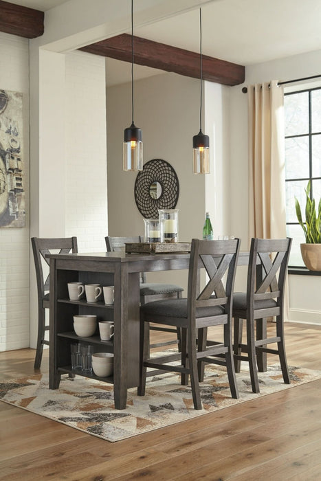 Ashley Express - Caitbrook Counter Height Dining Table and 4 Barstools - Walo Furniture