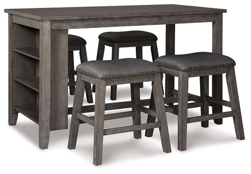 Ashley Express - Caitbrook Counter Height Dining Table and 4 Barstools - Walo Furniture